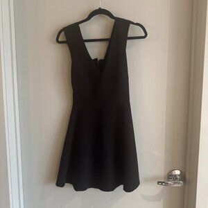 Zara Mini Black Dress With Open Back